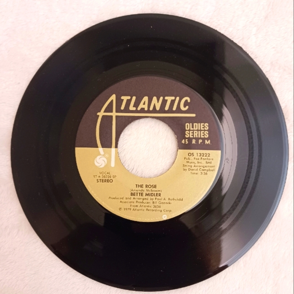Atlantic Vinyl Record - The Rose by Bette Midler